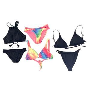 Lot of 3 - Womens Swim Suits Victoria’s Secret Prana & Unbranded Small Beachwear